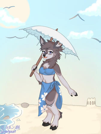 Deer at the Beach